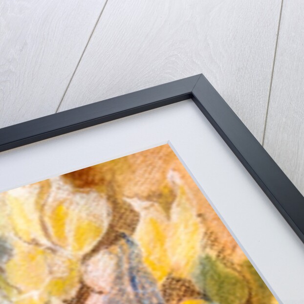 gold and blue iris, 2017 by Mary Smith