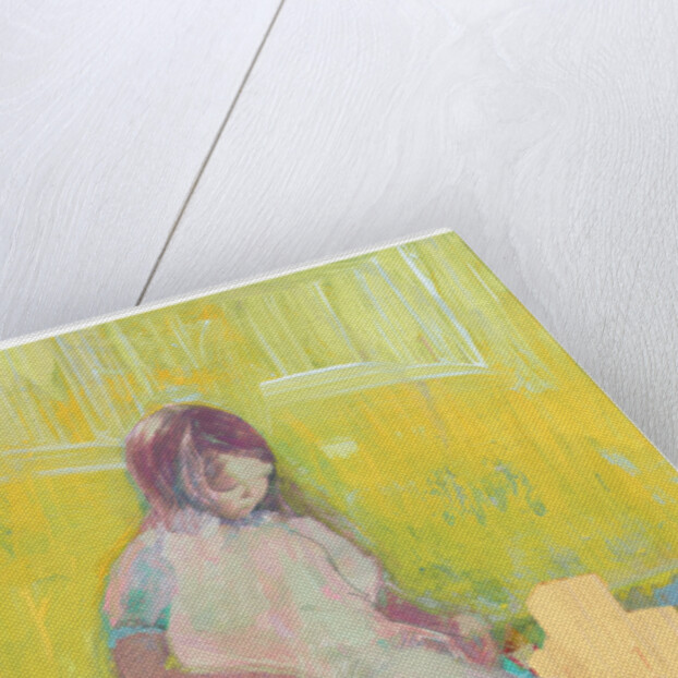 Girl and Building Blocks, 2016 by David McConochie