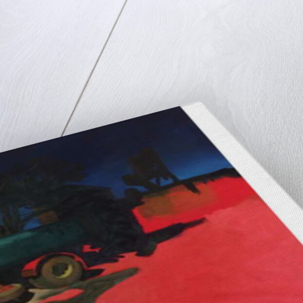 Bolivian Tanker underpainting #2, 2018 by Thomas MacGregor