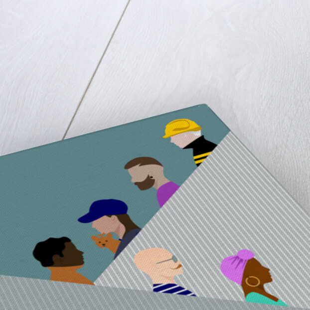 Escalator People, 2017 by Claire Huntley