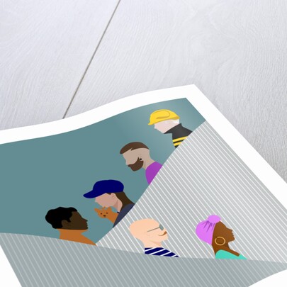 Escalator People, 2017 by Claire Huntley