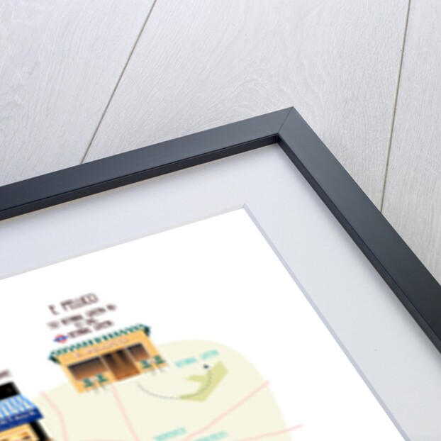 Map of Unique London Eateries and Bars, 2017 by Claire Huntley