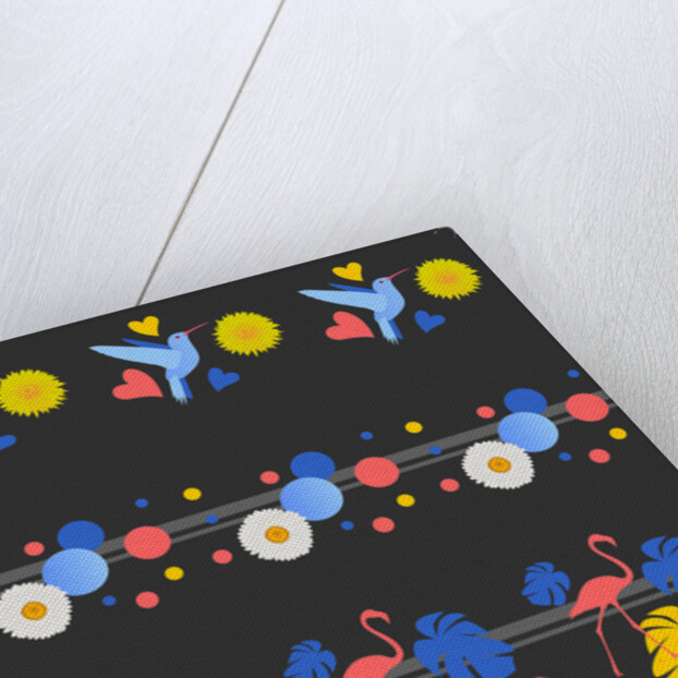 Birds, Flowers, Spots and Stripes, 2017 by Claire Huntley