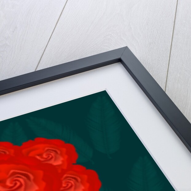 Ming vase with Roses, 2017 by Claire Huntley