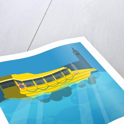 Amphibious London Duck Tour Bus, 2017 by Claire Huntley