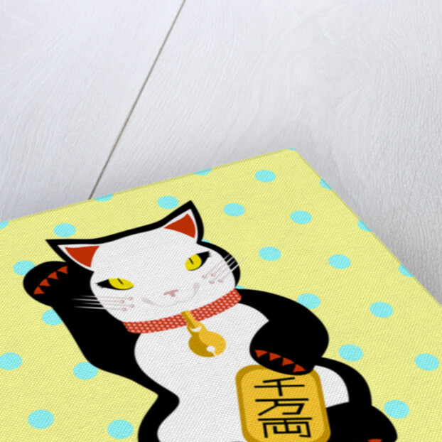 Maneki Neko Lucky Cat, 2017 by Claire Huntley