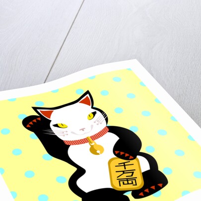 Maneki Neko Lucky Cat, 2017 by Claire Huntley