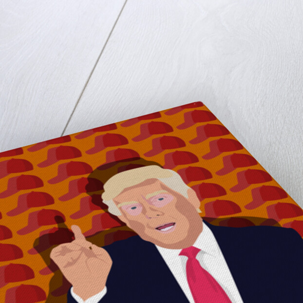 Trump and the baseball cap, 2017 by Claire Huntley
