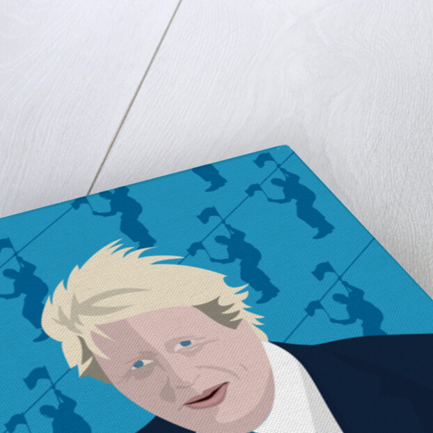 Boris Johnson and the zip wire, 2017 by Claire Huntley