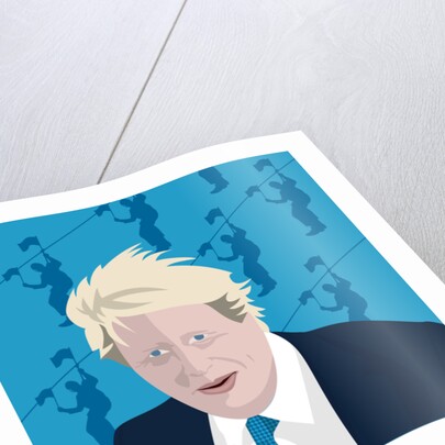 Boris Johnson and the zip wire, 2017 by Claire Huntley