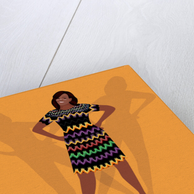 Portrait of Michelle Obama, 2017 by Claire Huntley