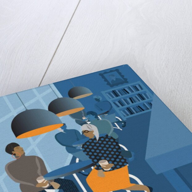 Coffee Shop Meeting, 2017 by Claire Huntley