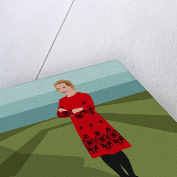 Portrait of Lucy Worsley, English Historian, Author, Joint Chief Curator at Historic Royal Palaces, and television presenter, 2017 by Claire Huntley