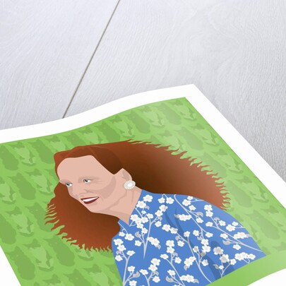 Portrait of Grace Coddington, Creative Director of US Vogue, 2017 by Claire Huntley