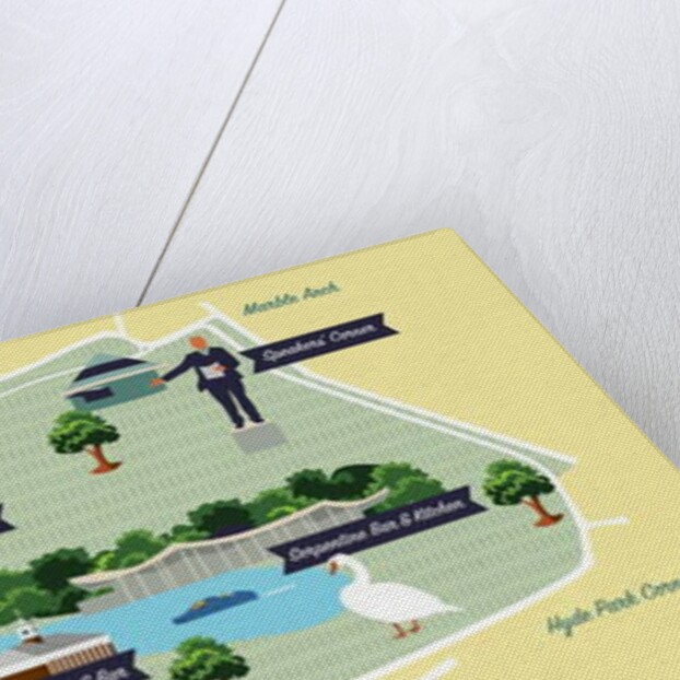 Map of Hyde Park, 2017 by Claire Huntley