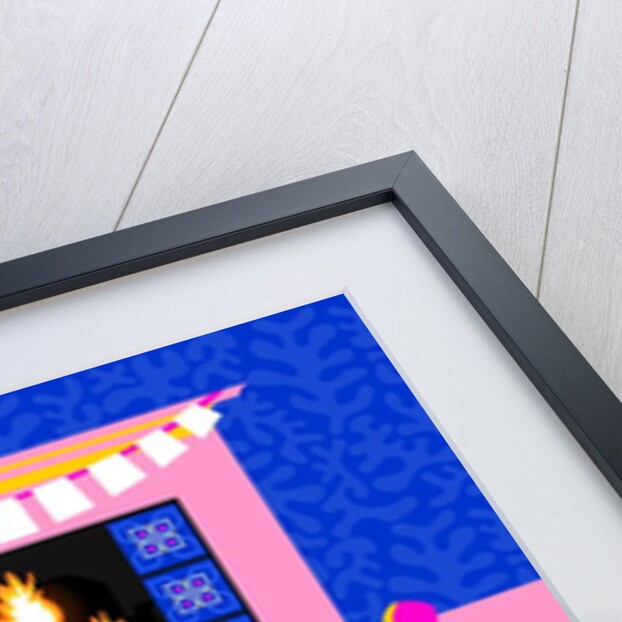 Christmas by the fireplace, 2017 by Claire Huntley