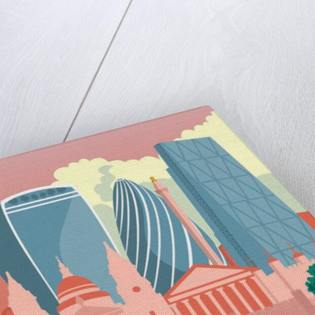 Square Mile Cityscape, 2017 by Claire Huntley