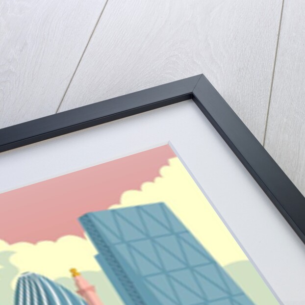 Square Mile Cityscape, 2017 by Claire Huntley