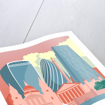 Square Mile Cityscape, 2017 by Claire Huntley