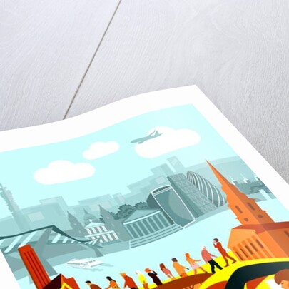 London Landmarks, 2018 by Claire Huntley