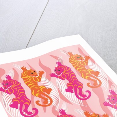 Hot Pink Tiger, 2019 by Claire Huntley