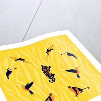 animals-yellow-black, 2019 by Claire Huntley