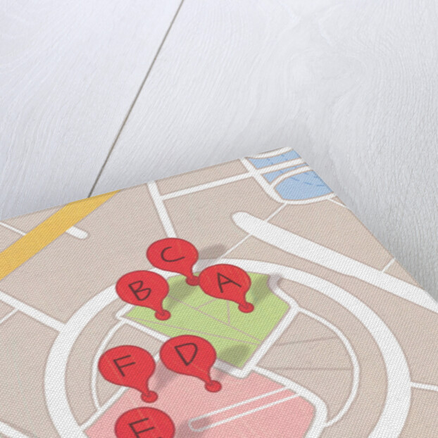 Restaurant map, 2014 by A.Richard Allen