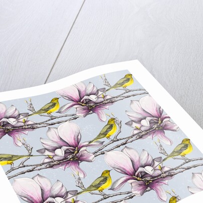 Magnolia and Yellow Wagtails, 2019 by Andrew Watson