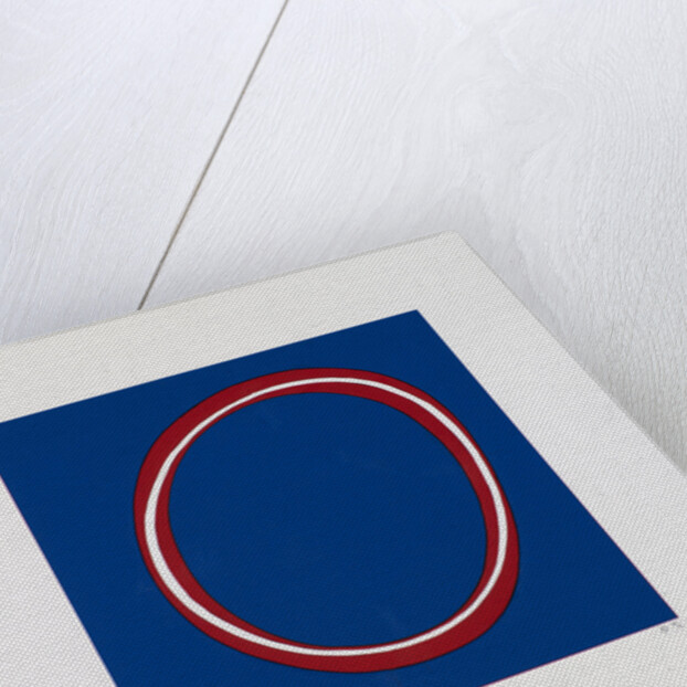 Red Circle on Blue, 2012 by Alex Dunn