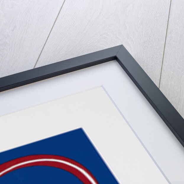 Red Circle on Blue, 2012 by Alex Dunn