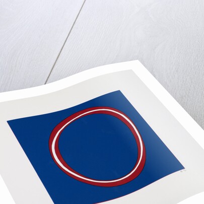 Red Circle on Blue, 2012 by Alex Dunn