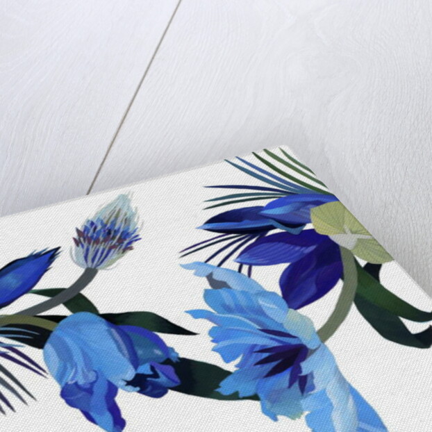 Two blue tulips by Hiroyuki Izutsu