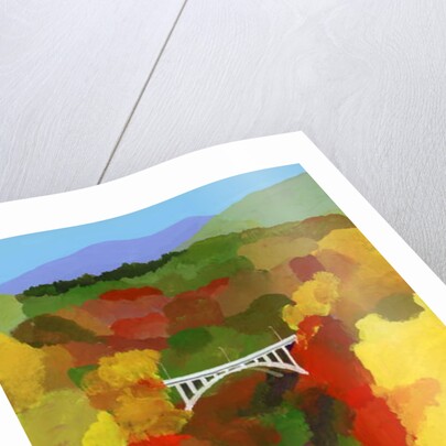 Autumn leaves valley, 2017 by Hiroyuki Izutsu