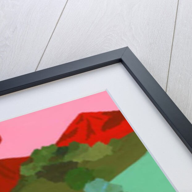 Red mountain path, 2017 by Hiroyuki Izutsu