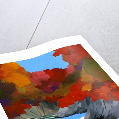 Autumn leaves and rivers, 2016 by Hiroyuki Izutsu