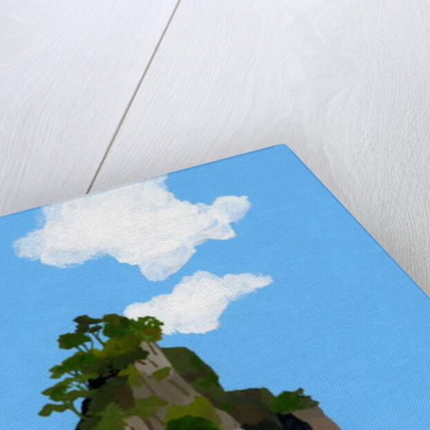 A girl with a white dress and a beach, 2016 by Hiroyuki Izutsu