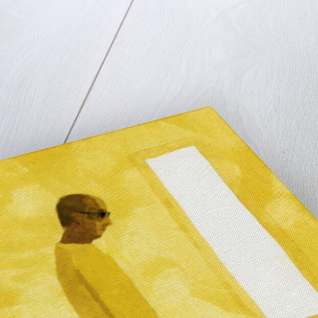 The room where the move-off has finished. A man with a cat, 2017 by Hiroyuki Izutsu