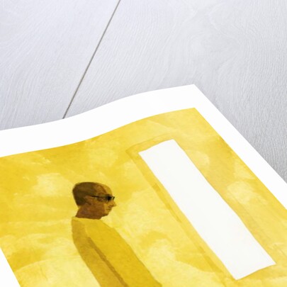 The room where the move-off has finished. A man with a cat, 2017 by Hiroyuki Izutsu