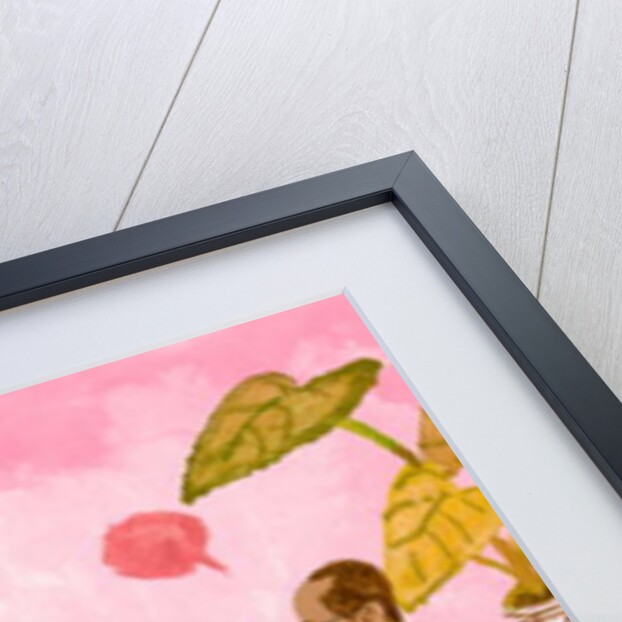 A man watching TV with a cat, 2016 by Hiroyuki Izutsu