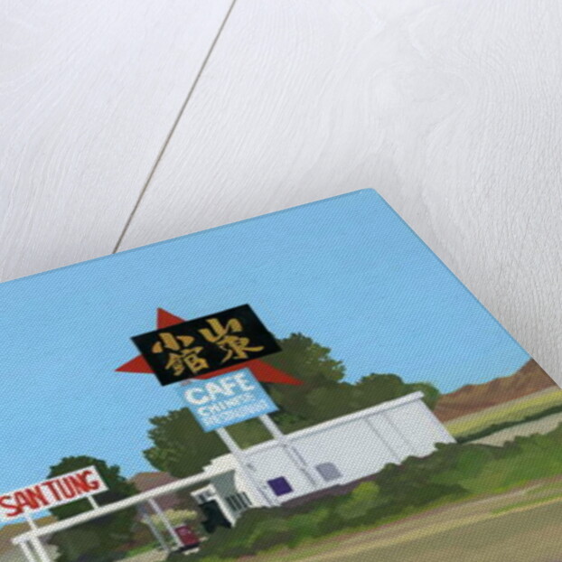 Chinese restaurant along national highway, 2016 by Hiroyuki Izutsu