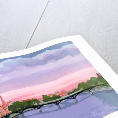 Sunset in Paris, the Seine river, 2015 by Hiroyuki Izutsu