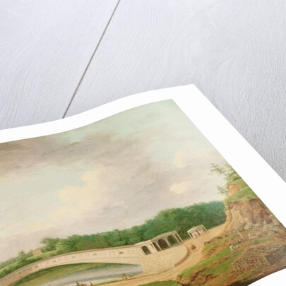 Upper Ferry Bridge at Fairmount by Thomas Birch