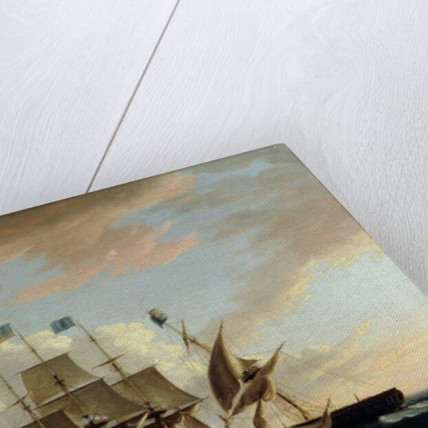 The 'Constitution' and the 'Guerriere' by Thomas Birch