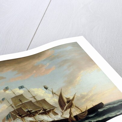 The 'Constitution' and the 'Guerriere' by Thomas Birch