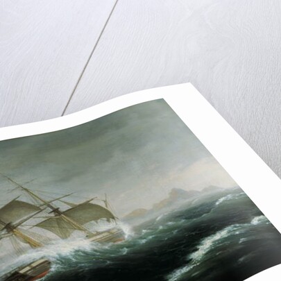 Sailing Vessel in a Heavy Sea by Thomas Birch