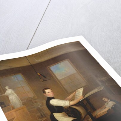 Howell Evans and his Printing Shop, 1844 by Robert Street