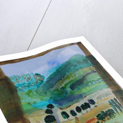 View of fields from window, 2009 by Cosima Duggal