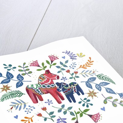 Swedish Dala Horse, 2018 by Elizabeth Rider