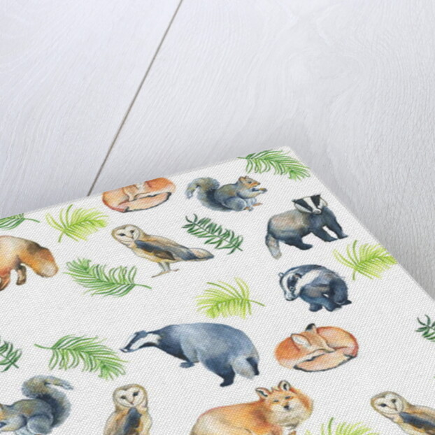 Woodland Animals, 2017 by Elizabeth Rider