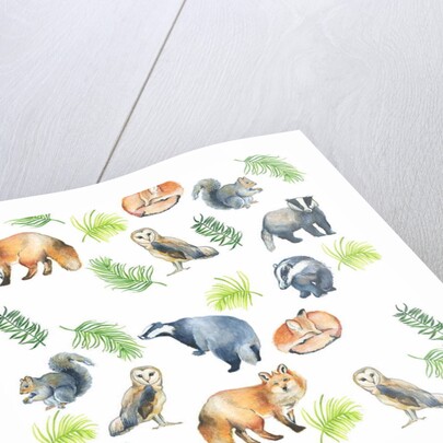 Woodland Animals, 2017 by Elizabeth Rider